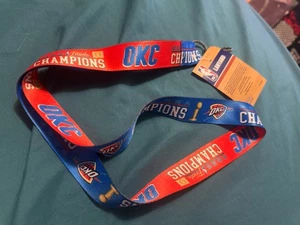 Oklahoma City Thunder 2025 NBA Finals Champions 20” Lanyard LICENSED - Picture 1 of 3