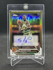 2024 Topps Chrome Shawn Kemp Autograph Gold Refractor Auto #/50 CG-SK Seattle - Picture 1 of 2
