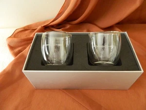 PORSCHE Espresso Tea Double Wall Glass Cup Set 2016 New Original Box Gift Idea - Picture 1 of 12