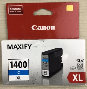 Cartucho de tinta original Canon 1400 XL cian mb2040 mb2140 mb2340 mb2740 NUEVO - Imagen 1 de 2