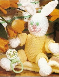 CUTE Baby Bunny Rattle/Toy/ Crochet Pattern INSTRUCTIONS ONLY - Picture 1 of 1