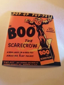 Vintage Halloween Scarecrow Sideshow Print Picture Collectable Art Photo  - Picture 1 of 8