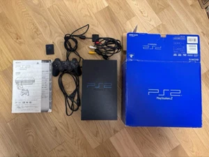 SONY PlayStation 2 PS2 SCPH-30000 Black Console Controller w/Box NTSC-J - Picture 1 of 20