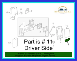 New Mercedes-Benz OEM 10-18 Sprinter Left Driver Door Lower Outside Mirror Glass - Picture 1 of 3
