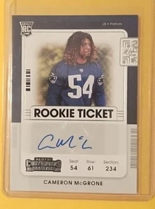 2021 Contenders Cameron McGrone Rookie Ticket Auto #224 - Picture 1 of 2