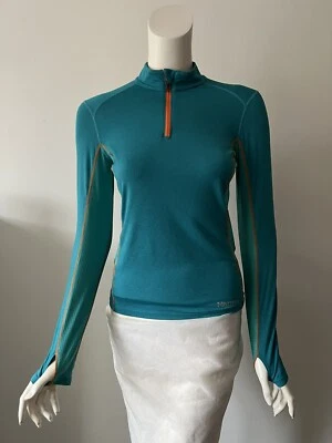 Marmot Kids Girls Aqua Long Sleeve Activewear Jersey Top Shirt  L (10-12 Yrs.) - Image 1 of 4