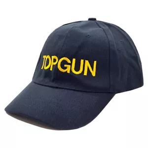 Top Gun Graduated Embroidered Hat 80s Retro Viper Maverick Baseball Cap - Picture 1 of 1