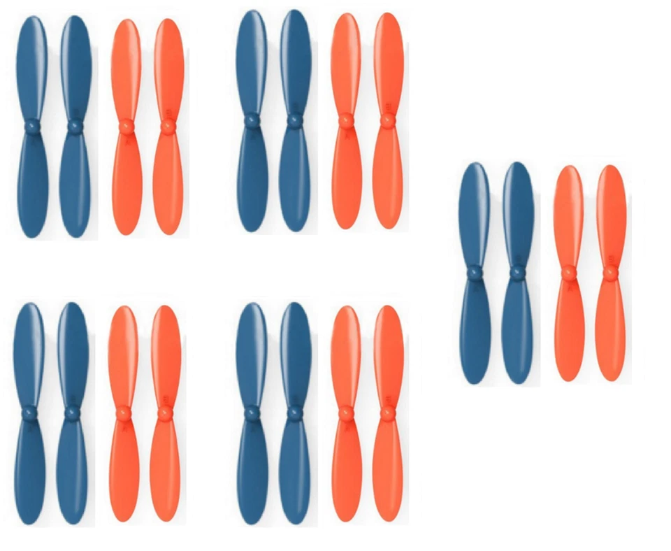 Heli-Max 1SQ V-CAM Blue Orange Propeller Blades Props 5x Propellers - Image 1 of 1