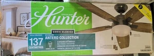 Hunter 54-Inch Antero Ceiling Fan 59585 Classic Series Large Room LED Light NEW - Picture 1 of 2
