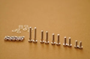 Cartridge Headshell ALUMINIUM Bolts Screws Nuts Phono Mounting Kit  HIGH QUALITY - Picture 1 of 6