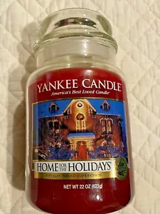 Yankee Candle 22 oz barattolo vetro casa per vacanze rara etichetta vintage NUOVO ritirato - Foto 1 di 5