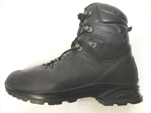Haix Combat Gore-Tex Black Leather Boots SF German Army Issue Hook Broke 7 #5423 - Picture 1 of 7