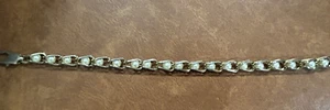 Vintage Gold Tone Chain Bracelet With White Pearls Costume Jewelry - Picture 1 of 9