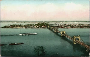Ukraine Kiev The Nicholas Chain Bridge Vintage Postcard B155 - Picture 1 of 2