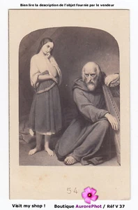 JOUEUR DE HARPE, MIGNON & SON PÈRE, DU PEINTRE ARY SCHEFFER, CDV -V37 - Imagen 1 de 2