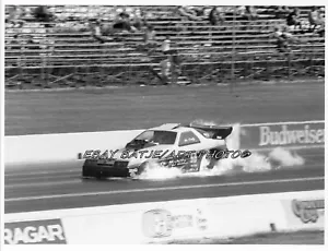 FOTOGRAFIA RON DUDLEY ST. MORITZ FIRE 1987 DRAG RACING R4001 CRASH & BURN - Foto 1 di 1