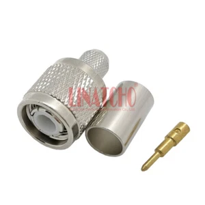 Conector abrazadera de enchufe macho LMR300 5D-FB SYV-50-5 RF TNC latón LMR300 50 OHM - Imagen 1 de 10