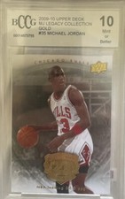 Michael Jordan 2009-10 Upper Deck MJ Collection #35 Gold BCCG 10 Mint