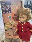 1959 MATTEL TALKING CHATTY CATHY 20” BLONDE DOLL  WITH DRESS Box And Booklet