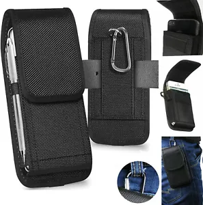 2in1 Universal Belt Hook Pouch Holster Bag Nylon For All Mobile Phone Case Cover - Picture 1 of 18