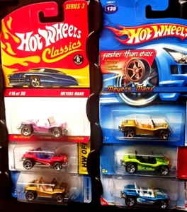 Hot Wheels Meyers Manx-Lot Of 6-DuneBuggies-Classics-Faster Than Ever-Off-road! - Foto 1 di 24