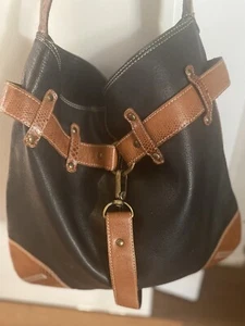 xlarge manzoni 2 tone leather tote bag - Picture 1 of 9