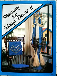 Taurus 907 MACRAME for HOME DECOR #2 32pg booklet 13designs 1978 - Picture 1 of 10