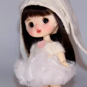 Cute Clothes 1/12 15cm BJD Doll DIY Toys Lovely Girls Resin Head Kids Assembled - Picture 1 of 5