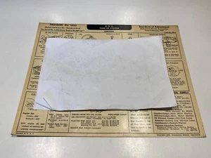 1933 Hudson Six Model 33E Standard AEA Tune Up System card - Picture 1 of 2