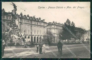 Torino Città Piazza Statuto Monumento Frejus cartolina MZ7177 - Imagen 1 de 2