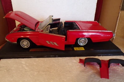 LOOK  ANSON 1963 FORD THUNDERBIRD CAR  1/18 DIE CAST DISPLAY - Image 1 of 4