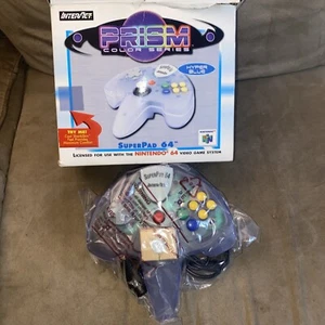 Nintendo 64 Controller InterAct Prism Color Series Hyper Blue See Through - Picture 1 of 4
