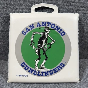 Vintage 1983 San Antonio Gunslingers USFL Authentic Stadium Cushion Rare SATX - Picture 1 of 9