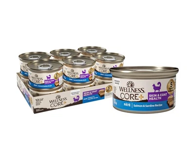 Wellness CORE Grain Free Salmon Sardine Cat Food 2.8 Ounce Pack of 12 - Image 1 of 4