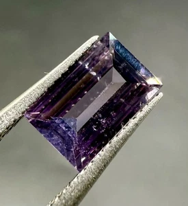1.60 Ct Natural Purple Spinel – Afghanistan, Emerald Cut, Untreated Loose Gems - Picture 1 of 13