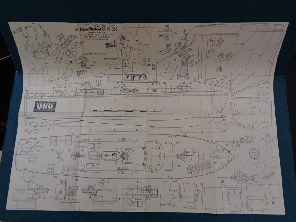 Bauplan , Patrollienboot CG 95308 - Bild 1 von 3