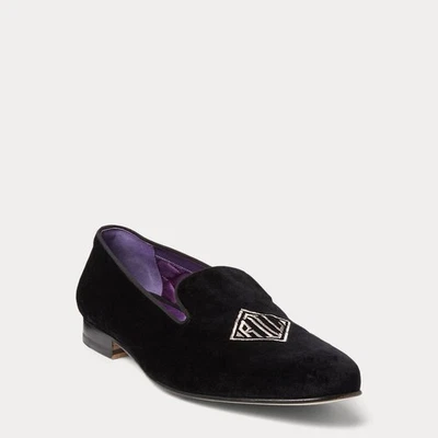 Zapatilla de Terciopelo Bordada Colección Ralph Lauren Alonzo - Mujer Talla 38.5 Foto 1 de 4