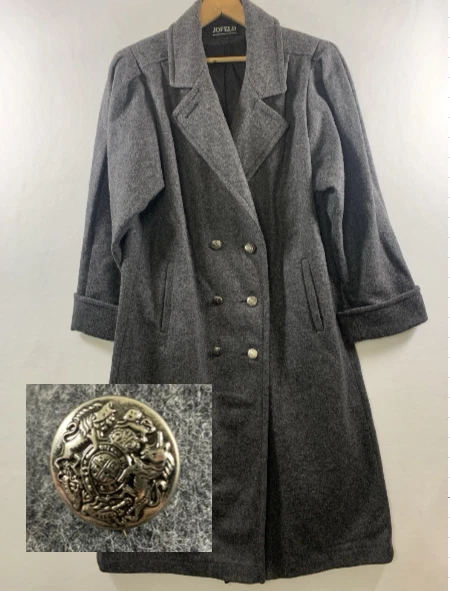 Jofeld x Forstmann Womens Wool Blend Button Coat Size M Gray Old Money Academia - Image 1 of 4