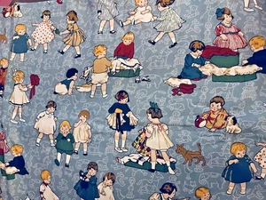 VTG Kids Under Cover by Thimbleberries RJR Fabrics on BLUE VHTF 44" x 26" - Picture 1 of 13