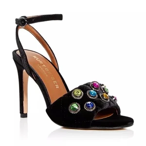 Tacones para mujer Kurt Geiger London negros adornados Octavia con tiras 41 - Imagen 1 de 9