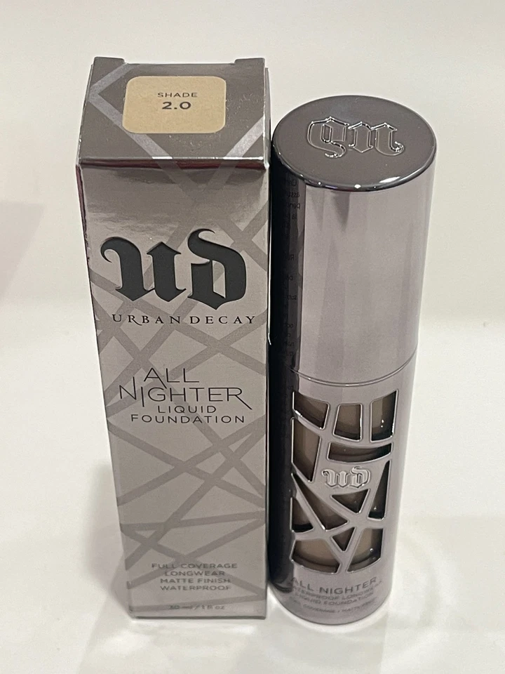 Urban Decay All Nighter Liquid Foundation Shade 2.0 1 Oz 30 Ml Full Size