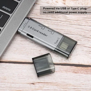 2 In 1 Type‑C Memory Card Reader For Desktops Tablets USB3.0 Interface CB - Afbeelding 1 van 16