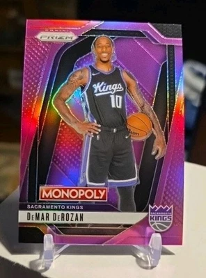 Baloncesto Panini Prizm Monopoly 2024-25 Demar Derozan Pink Prizm #'d 158/199 Foto 1 de 2