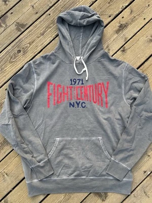 Roots Of Fight 麦迪逊广场花园拳击连帽衫 XL 码灰色美国制造 — 第 1/4 张图片