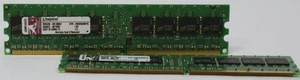 2GB (2x1GB) Kingston PC2-4200 (DDR2-533), DDR2 SDRAM, 533 MHz KTH-XW4200AN/1G - Bild 1 von 4