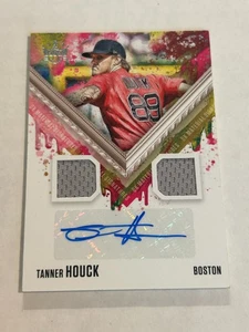 2021 PANINI DIAMOND KINGS TANNER HOUCK DUAL ROOKIE PATCH AUTO RED SOX - Picture 1 of 2