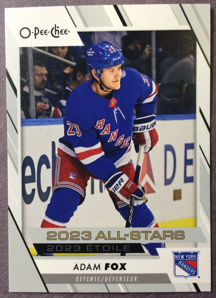 2023-24 O-Pee-Chee All-Stars #521 Adam Fox New York Rangers - Image 1 of 1