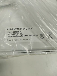 NEW Cisco AIR-ANT2524V4C-RS= Aironet Antenna 2.4GHz 2dBi 5GHz 4dBi Ant Self - Picture 1 of 3
