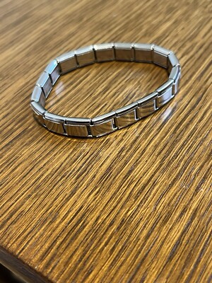 Silver Italian 9mm 18 Link Starter Bracelet W...