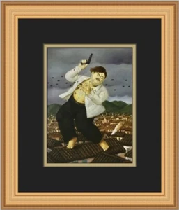 Fernando Botero Muerte de Pablo Escobar Estampado enmarcado personalizado - Imagen 1 de 2
